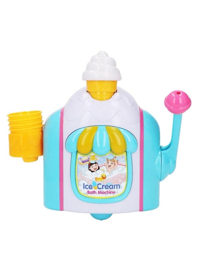 Baby Bath Bubble Maker,Ice Cream Foam Maker Toy | Toddler Bubble Blower Machine Toy for Birthday Kids Baby Shower Bathroom Fun Play