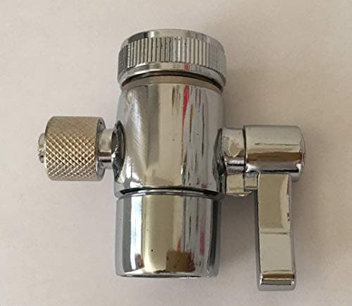 Malida Countertop filter to 3/8 inch O.D. Tubing Faucet Adapter,Kitchen Bathroom Sink Faucet Diverter Valve for Above Counter Water Filter Faucet Sprayer attachment