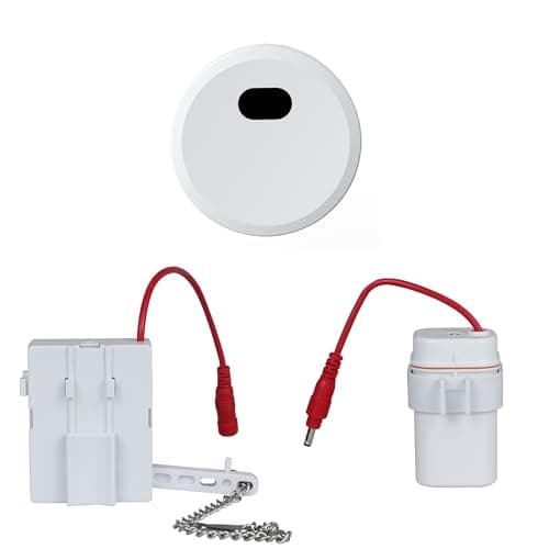 Automatic Toilet Flusher Kit Touchless Motion Sensor Flush for Toilet 12 Sensor Range BatteryPowered Easy Install Compatible with Most Toilets CN27B KERDE