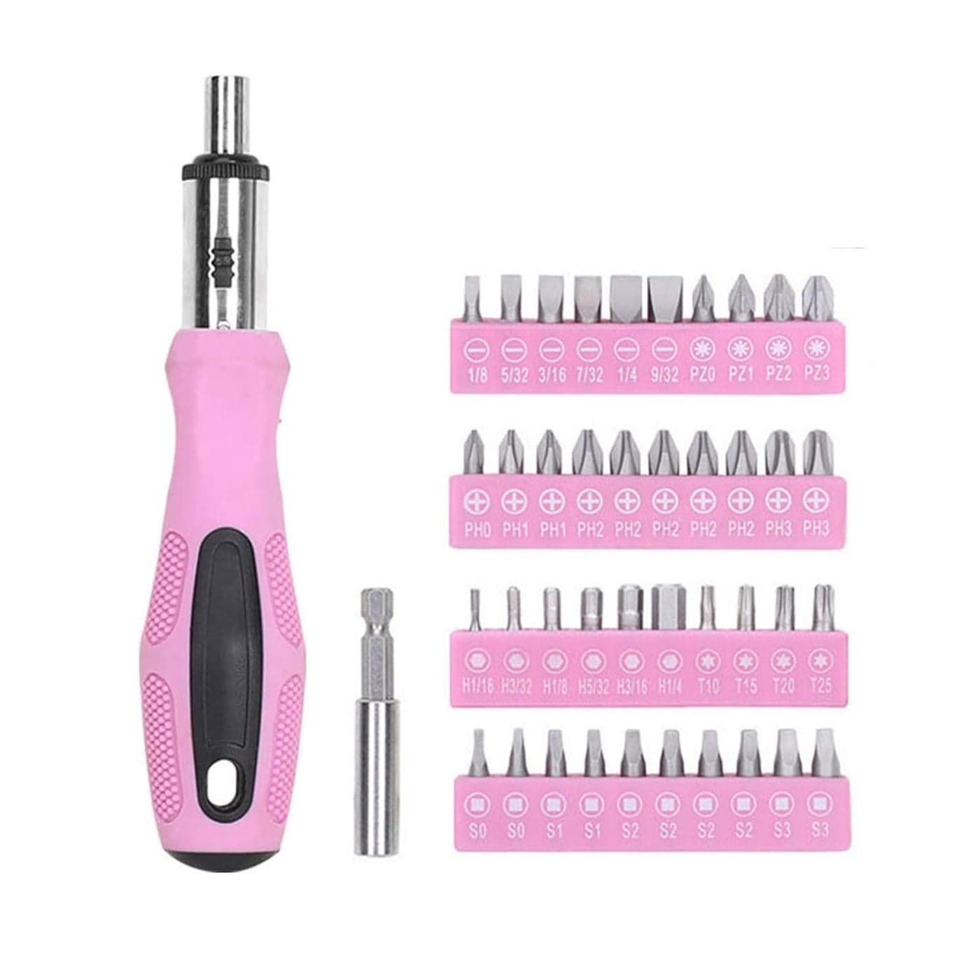 FASTPRO 42Piece Ratcheting Screwdriver set Pink