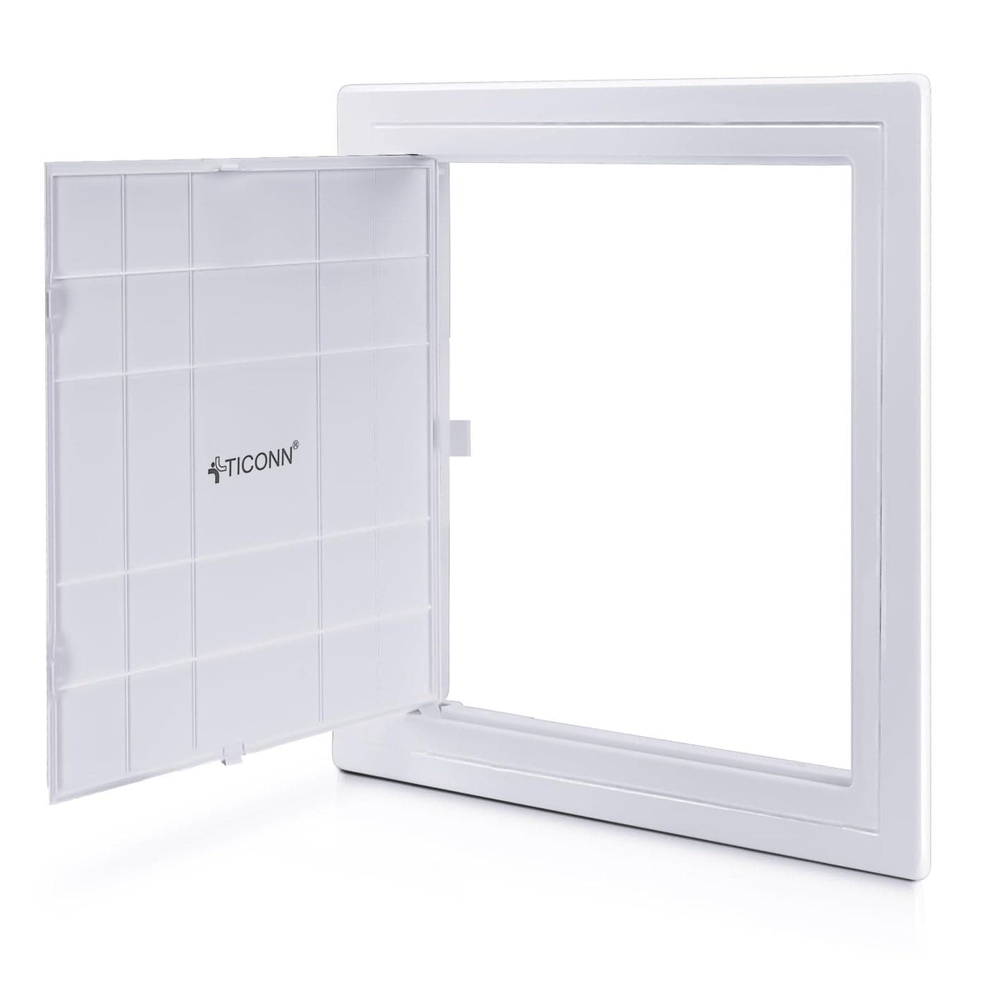 TICONN Access Panel for Drywall 10 x 10 Inch ABS Plastic Wall Hole Cover Access Doors Easy Install Plumbing Wall Panel for Drywall Ceiling Wiring and Cables