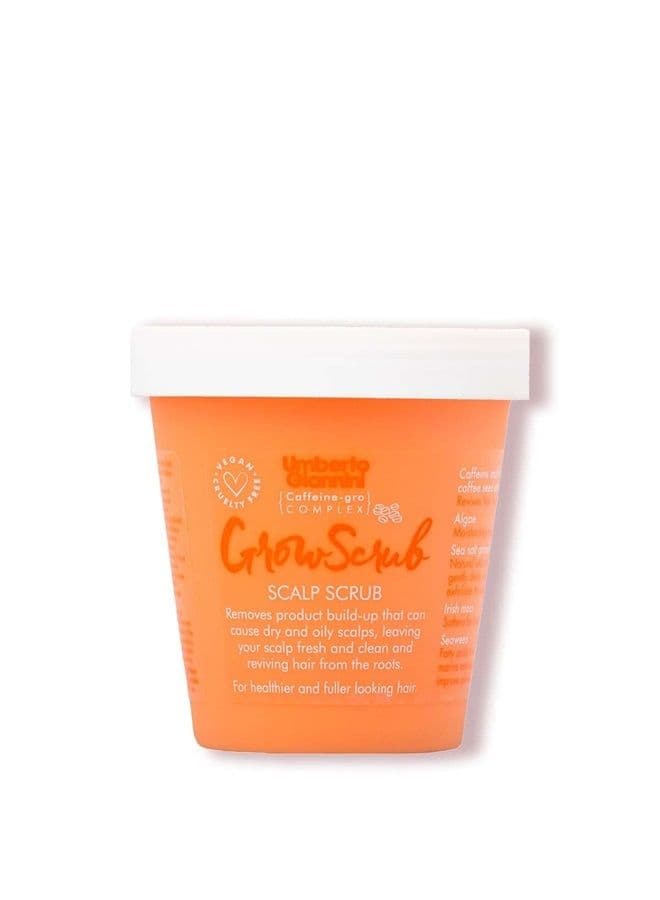 Grow Long Hair Growth Scrub Treatment - Vegan & Cruelty Free Grow Scrub Scalp Exfoliator with Caffeine-Gro Complex