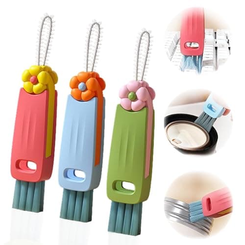 3 in 1 Cup Lid Gap Cleaning Brush Set Bottle Cleaning Brush Multifunctional Bottle Cleaner Brush Home Kitchen Cleaning Tools 3PCS