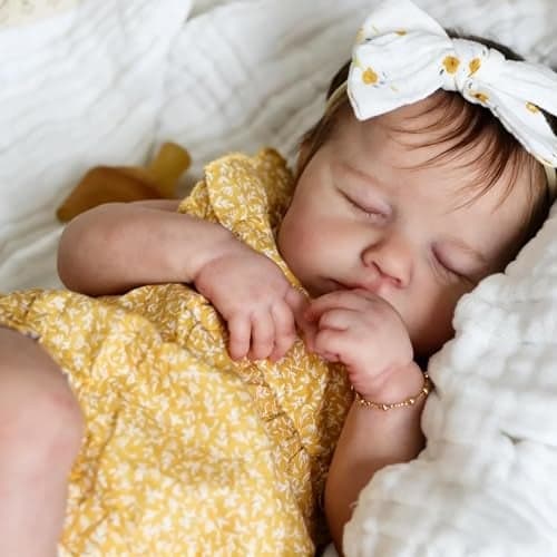 Zero Pam Reborn Baby Dolls Silicone Full Body 20 Inch Realistic Baby Doll Anatomically Correct Girl Real Life Reborn Dolls Full Silicone Babys Doll for Girls with Complete Accessories for Kids 3