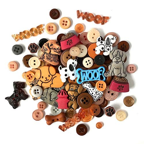 Buttons Galore and More Collection Round Novelty Buttons & Embellishments Based on Variety of Themes, Holidays and Seasons for DIY Crafts, Scrapbooking, Sewing, Cardmaking and Other Projects – 50 Pcs