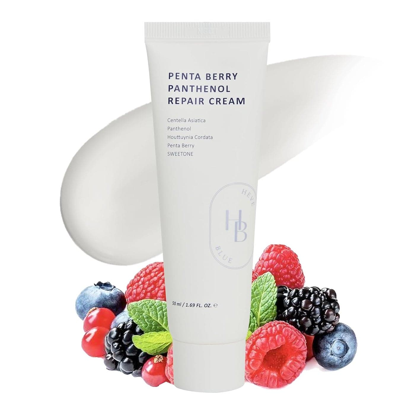 Penta Berry Panthenol Repair Cream Vegan Centella Cica Barrier Restore Moisture Balance Deep Hydration Sensitive Skin Low Irritation Korean Skincare KBeauty