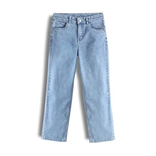 Urbano Juniors Boy's Ice Blue Loose Baggy Fit Washed Denim Jeans Stretchable (junjeanlstwlboy-iceblue-13-14)