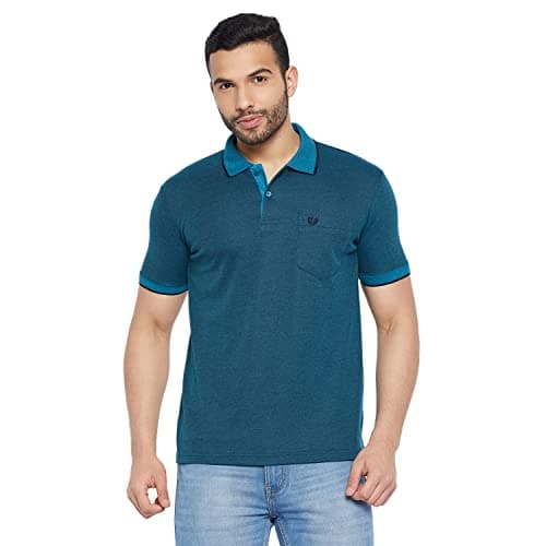 Duke Stardust Men Half Sleeve Cotton T-Shirt (ONSD40_Teal Mix_XXL)