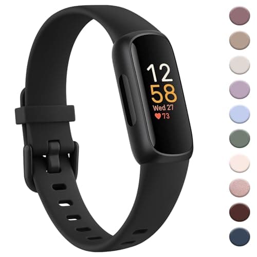 AK Band Compatible with Fitbit Inspire 3 Bands for Women Men, Adjustable Replacement Sport Wristbands Straps for Fitbit Inspire 3 Fitness Tracker (Black)