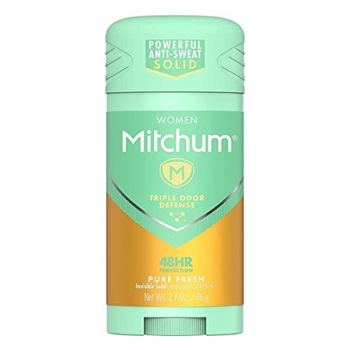 Mitchum Women Triple Odor Defense Invisible Solid 48HR Antiperspirant Deodorant Pure Fresh 27 OZ