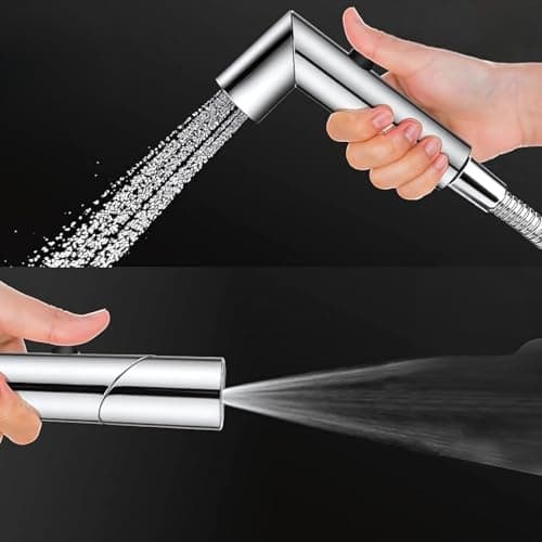 Exootica ABS Health Faucet Gun Jet Liner | Chrome Finish Handheld Jet Spray for Toilet | Wall Mounted Easy Grip Bathroom Hand Spray (Gun Only)