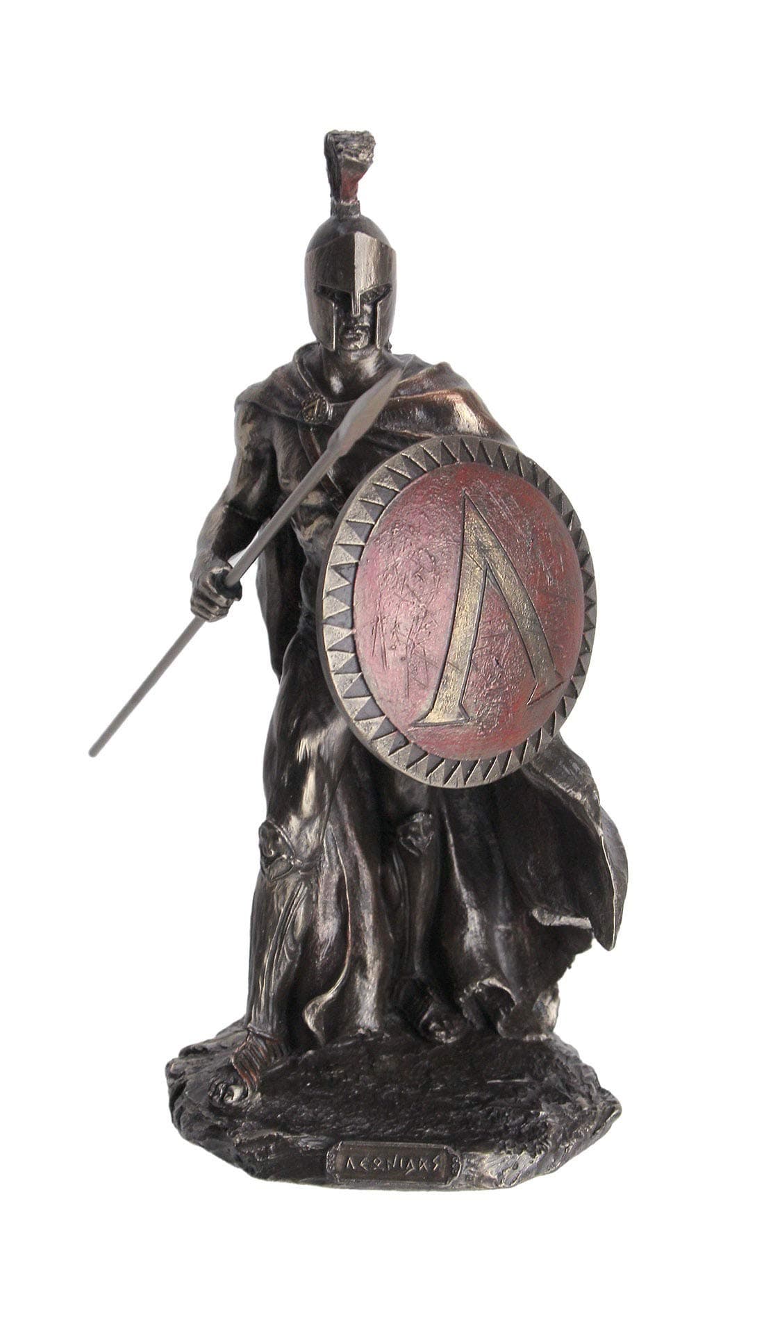Unicorn Studios WU76820A4 Leonidas Holding a Spear Sculpture Bronze