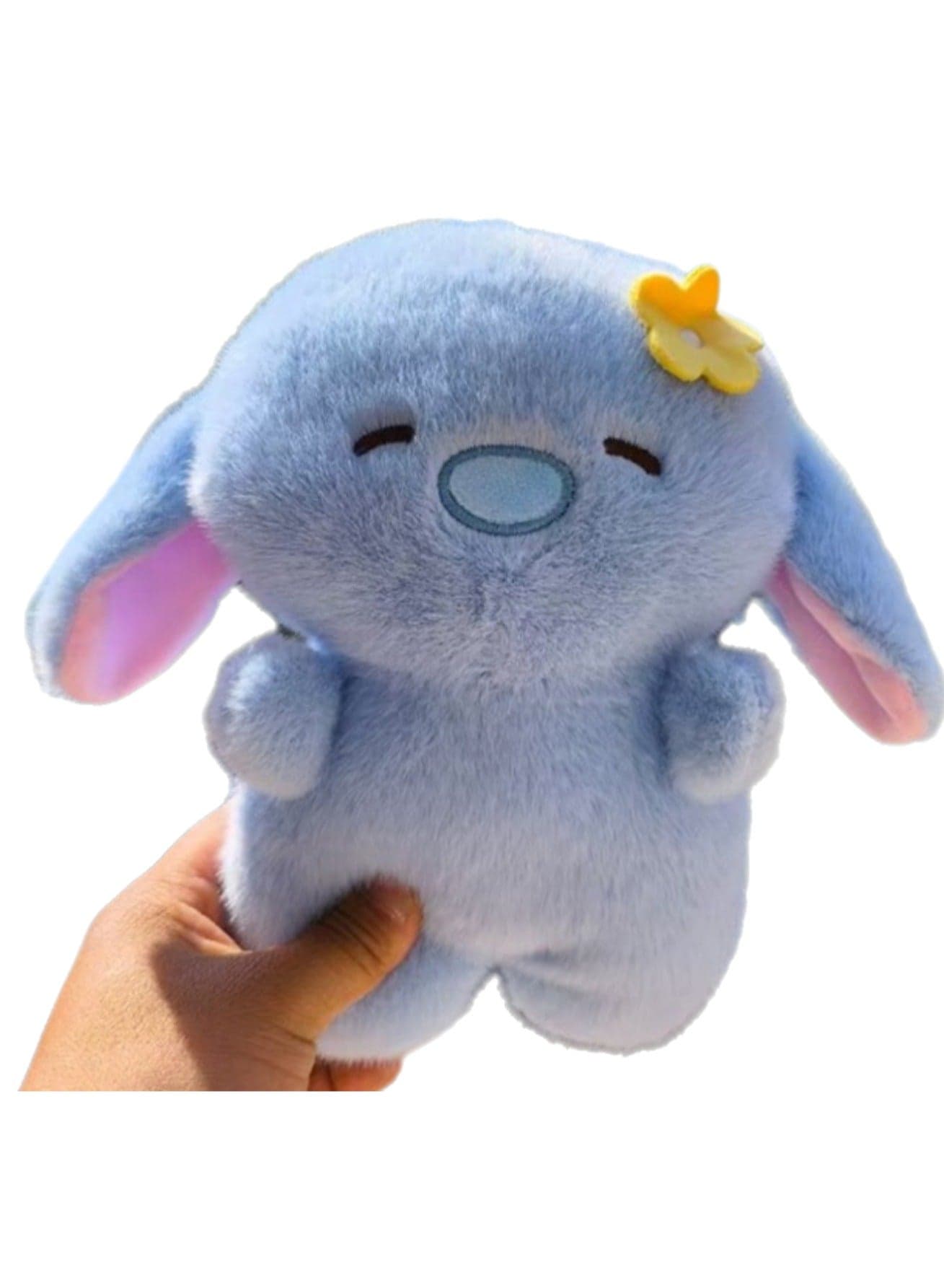 8 Inch Blue Bunny Plush Toy, Stuffed Animal Pillow, Soft Cartoon Doll Decoration, Suitable As A Gift For Kids And Loved Ones On Birthdays And Holidays
