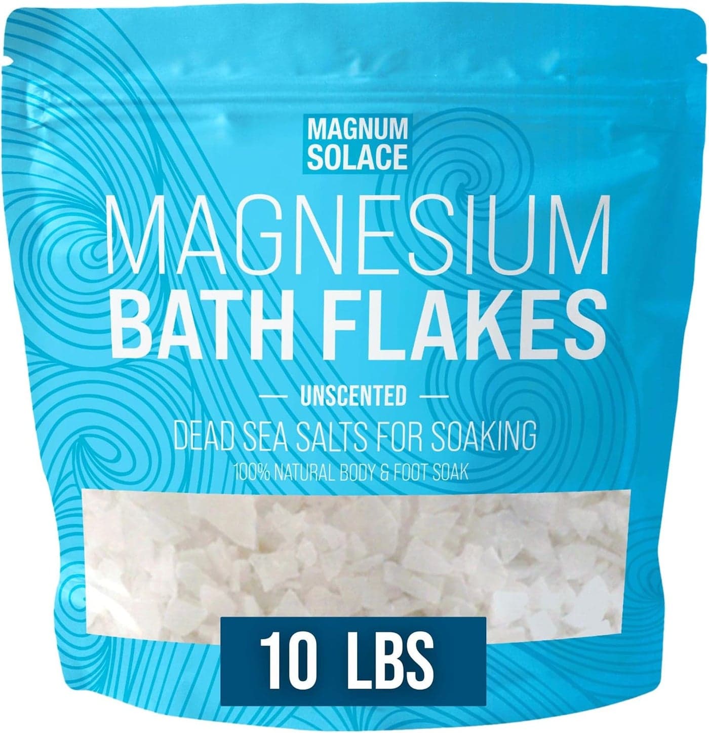 Magnesium Flakes for Bath Magnesium Chloride Flakes Dead Sea Salts for Soaking 10 LBS