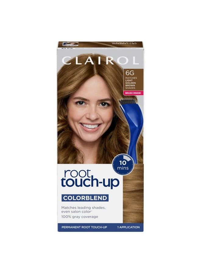 Root Touch-Up by Nice'n Easy Permanent Hair Dye, 6G Light Golden Brown Hair Color, Pack of 1