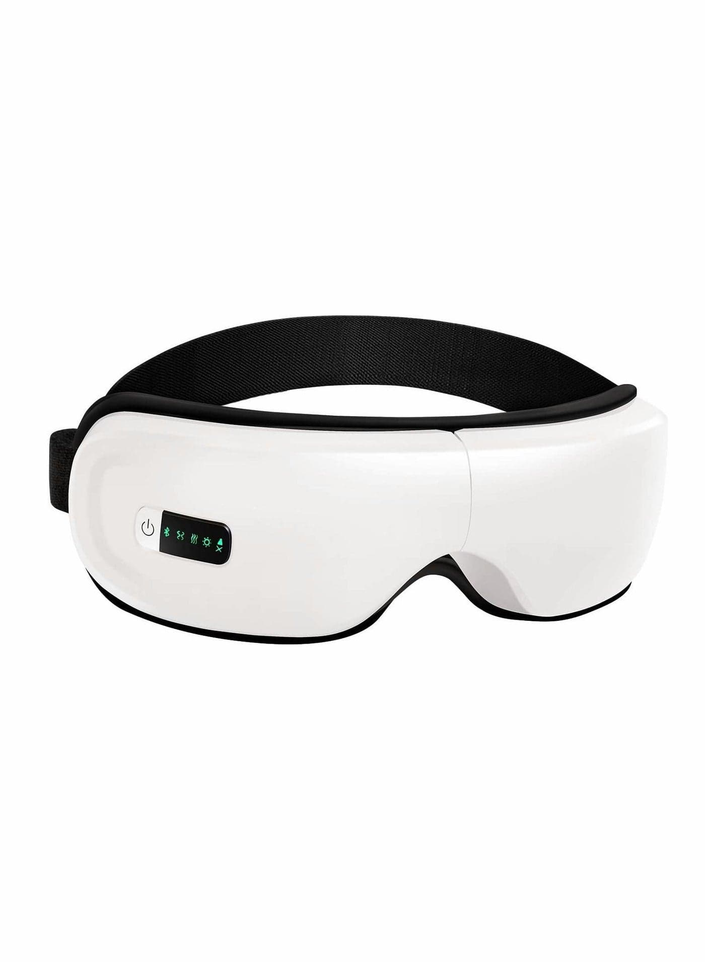 Eye Massager with Heat,Bluetooth Music Rechargeable Heat Massager,Acupoints Point Massage,Relax and Reduce Strain Dark Circles Bags Dry Eye-White