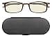 ThinOptics Frontpage BlueLight Blocking Computer Reading Glasses and Milano Aluminum Case Tortoise FramesBlue Light Filtering