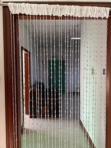 ZiDeTang Acrylic Beaded Door Curtain Home Dcor Tassel Room Divider Curtain 100cm by 195cm Clear