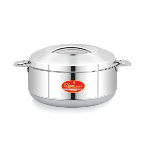 Classic Steels Evergreen Insulated Stainless Steel Casserole - 1500 ML | Heat Resistant Lid | Super Polyurethane Insulation | Durable Construction | Ideal for Hot and Cold Foods