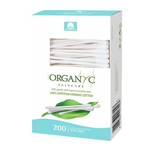 Organyc 100 Certified Organic Cotton Swabs No ManMade Materials 200 Count White