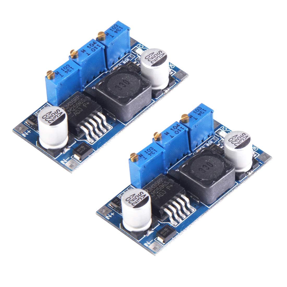 HiLetgo 2pcs LM2596 DCDC Adjustable Step Down Power Module 7V35V to 125V30V 3A