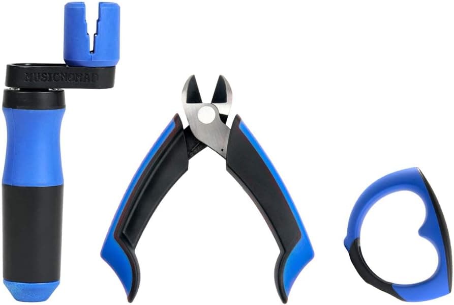 MusicNomad GRIP WinderCutterPuller10mm Wrench All in One Premium String Changing Kit for all Guitars Basses MN295
