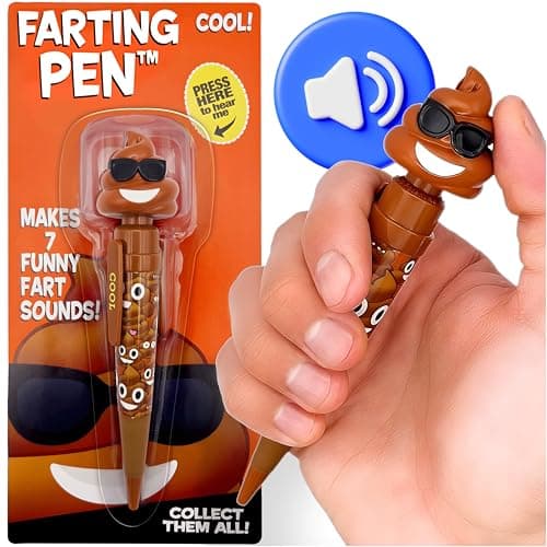 Farting Poop Pen with 7 Funny Fart Sounds Easter Basket Stuffers for Teens Kids Silly Novelty Gag Gift for Boys Girls Easter Toys Essentials Great for Birthdays Funny Gift Sunglasses
