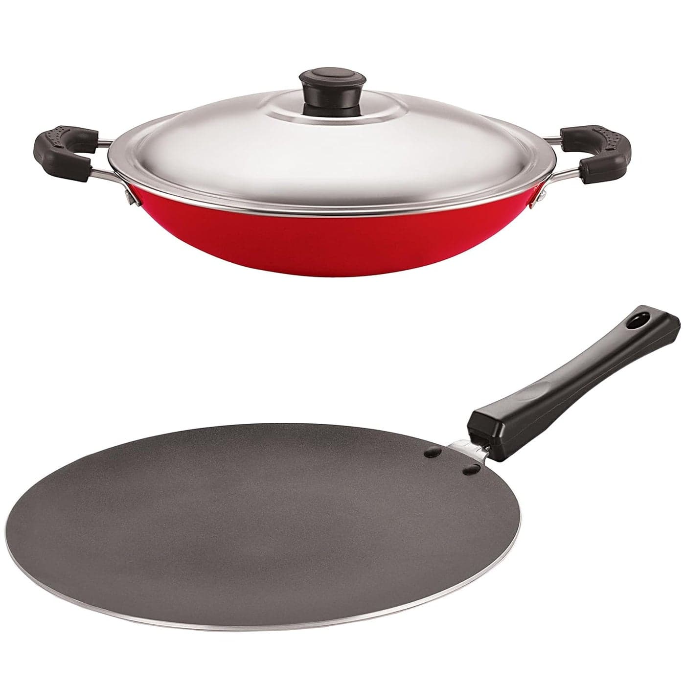 Nirlon NonStick Odor Free Heat Resistance Kitchenware Combo Set with Bakelite Handle 26mm_CT12_GP225
