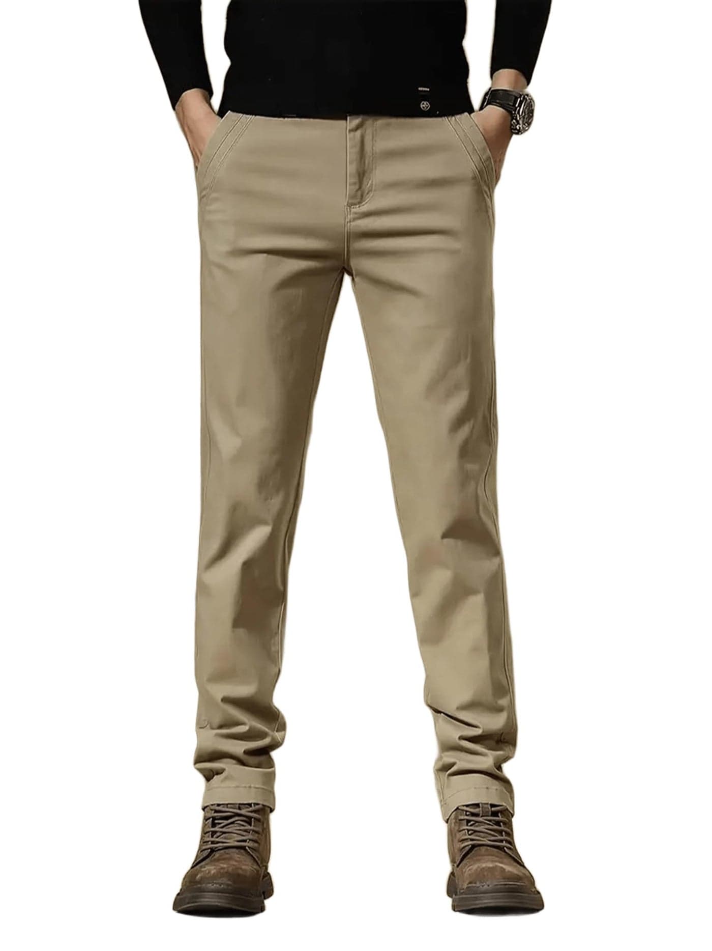 Lymio Men's Regular Fit Causal Trouser || Pant for Men || Trouser for Men (TR-25-L) Khakhi