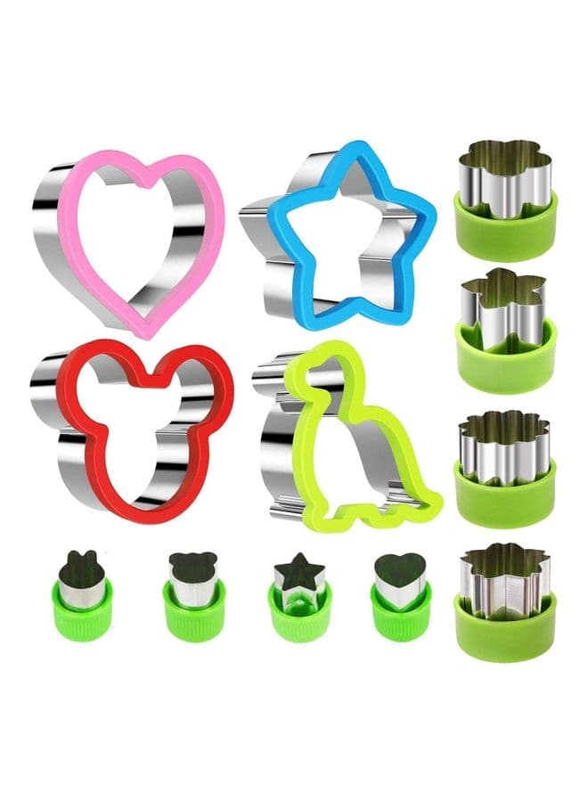 12 Piece Stainless Steel Sandwiches Cutter set Multicolour