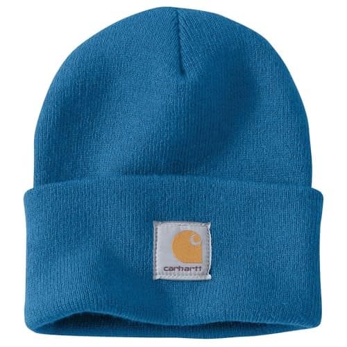 Carhartt Men's Standard Knit Cuffed Beanie Closeout, Marine Blue, One Size