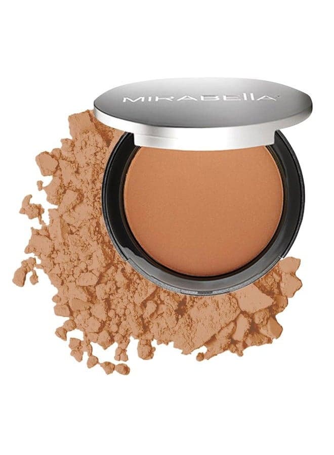 Pure Press Powder Foundation Makeup, HD Finish Buildable Mineral Foundation for Sensitive Skin and All Skin Types with Age-Defying Benefits, Jojoba and Triglyceride, Original Medium/Dark IV
