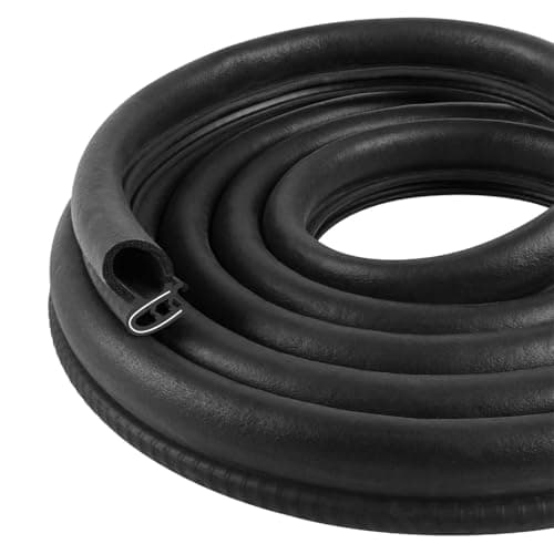 STHIRA® 20Ft car Sealing Strip Door Stripping Rubber Edge Trim Seal Strip Gasket with Side Bulb Universal Fit car Strip All-Weather Car Soundproofing Protects Against Dust & Water for Most Vehicles