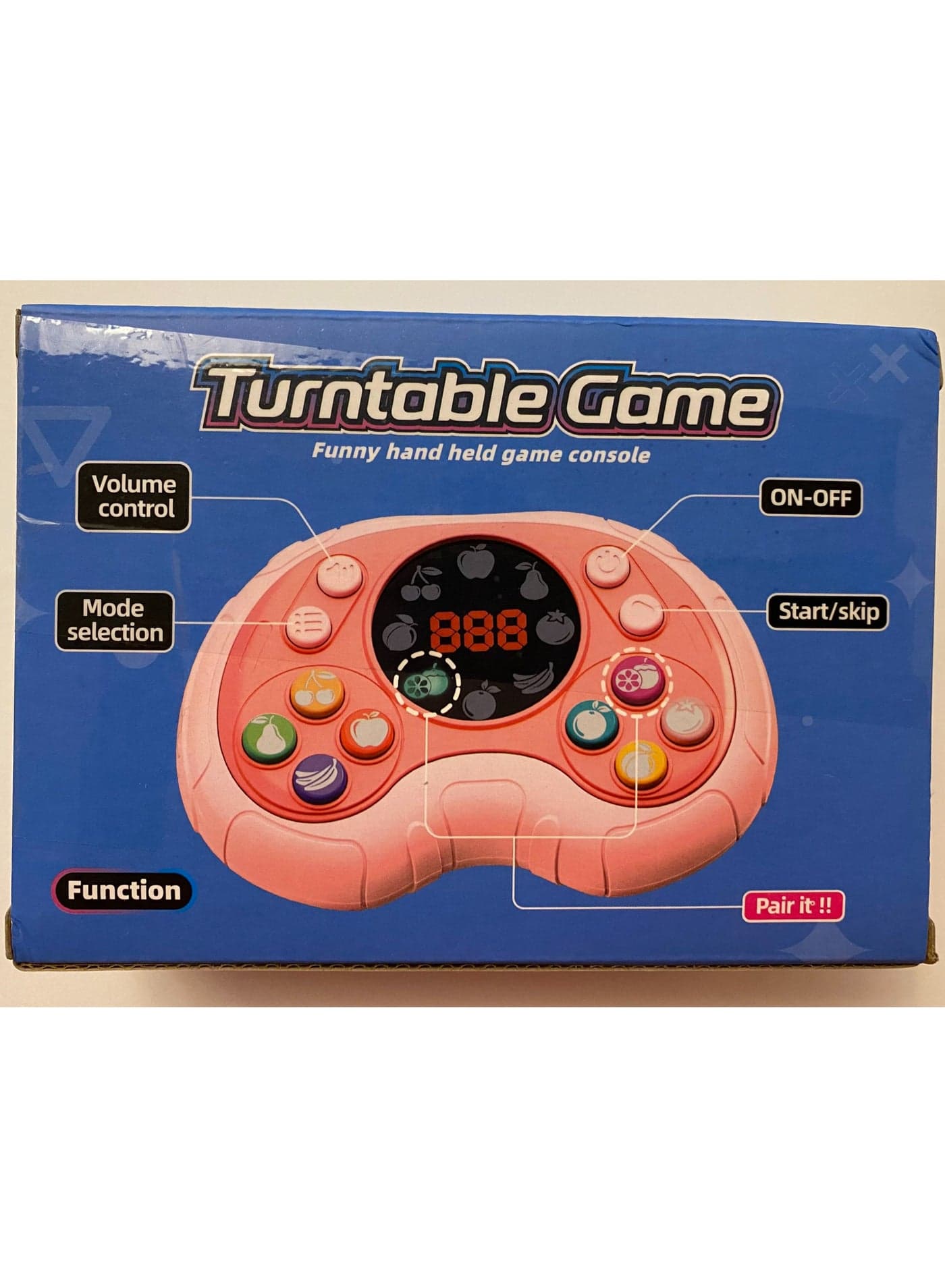 Turntable game funny handheld game console for kids