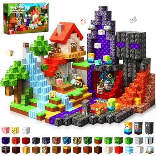 Magnetic Blocks 150PCS Magnetic Building Blocks Toys Forest Portal Magnetic Cubes Magnetic Toys for Montessori Toddler Birthday Gifts STEM Construction Toys for Kids Ages 3 for Boy Girl