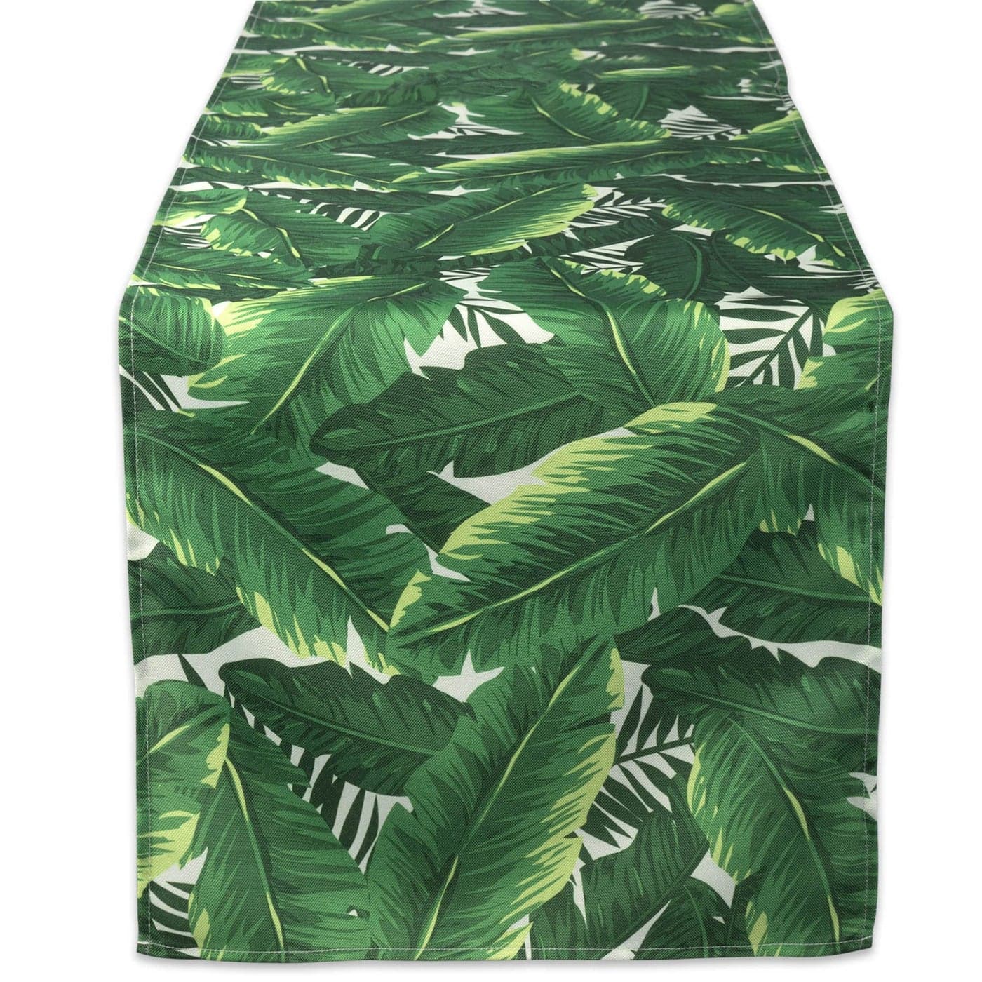 DII Outdoor Tabletop Collection Stain Resistant Waterproof14x72 Banana Leaf