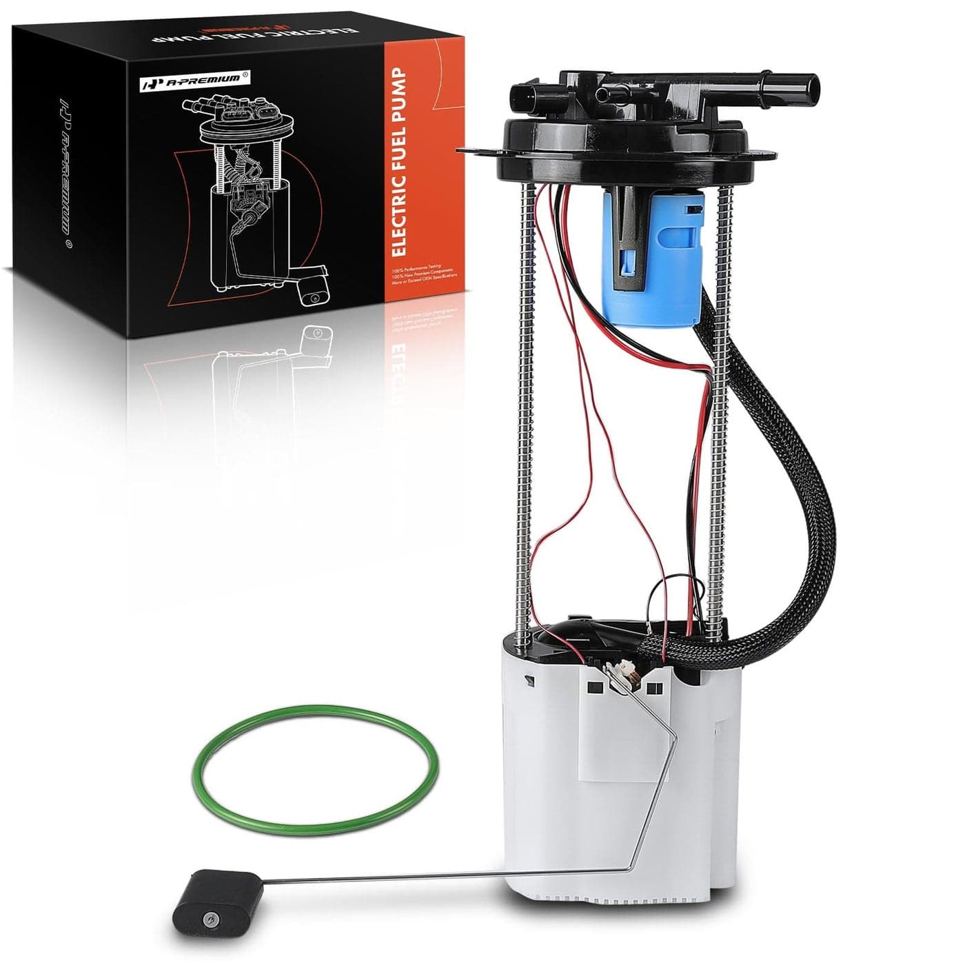 APremium Electric Fuel Pump Module Assembly with Pressure Sensor Compatible with Chevrolet Silverado 15002500 HD3500 HD GMC Sierra 15002500 HD3500 HD 2007 2008 43L 60L Replace 19168891
