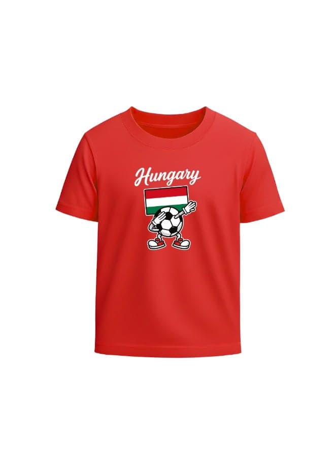 Hungary Unisex Adult T-Shirt - Short Sleeve Round Neck Cotton Tshirt for Men and Women - Soft and Comfortable - Gift for Football Fans — M