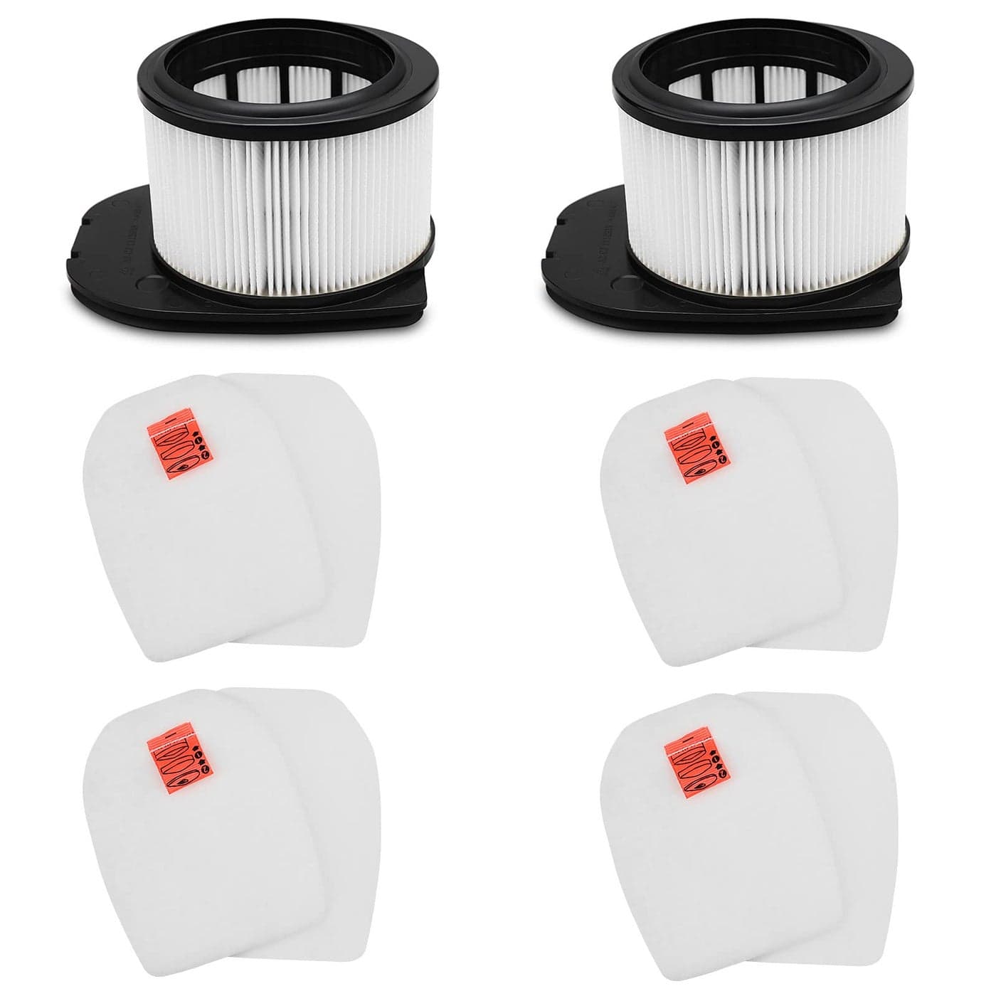 LANROON IZ862H Filter for Shark IZ862H Stratos Vacuum Fit for Shark IZ562H UZ565H Pro IZ540H IZ840 IZ800 Vacuum Part XPSMFIZ700and XFFKIZ700 2 Pack Filter 4 Pack Foam Felt Filter Kit