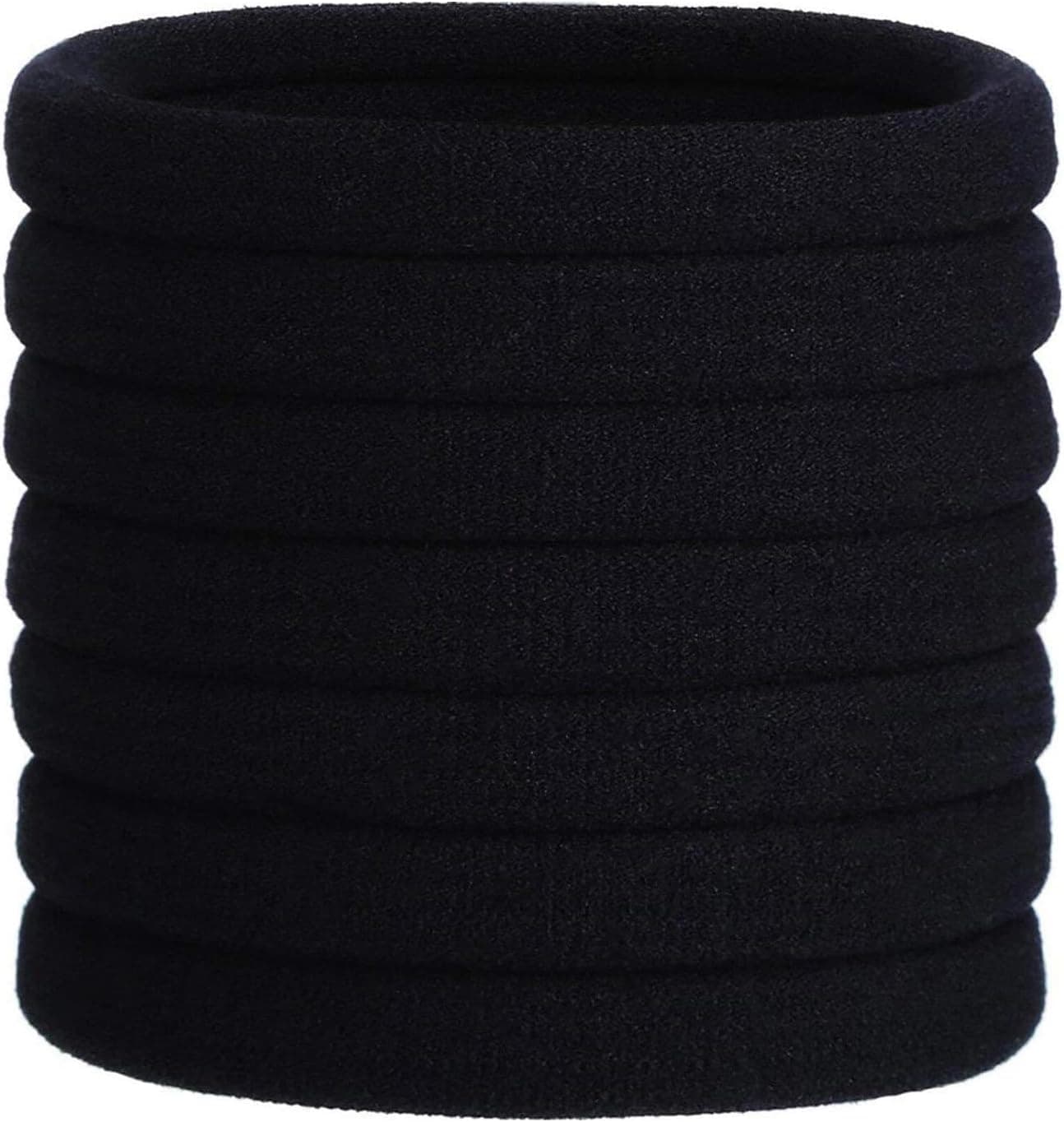 20 Pieces Large Cotton Stretch Hair Ties Bands Rope Ponytail Holders Headband for Thick Heavy and Curly Hair