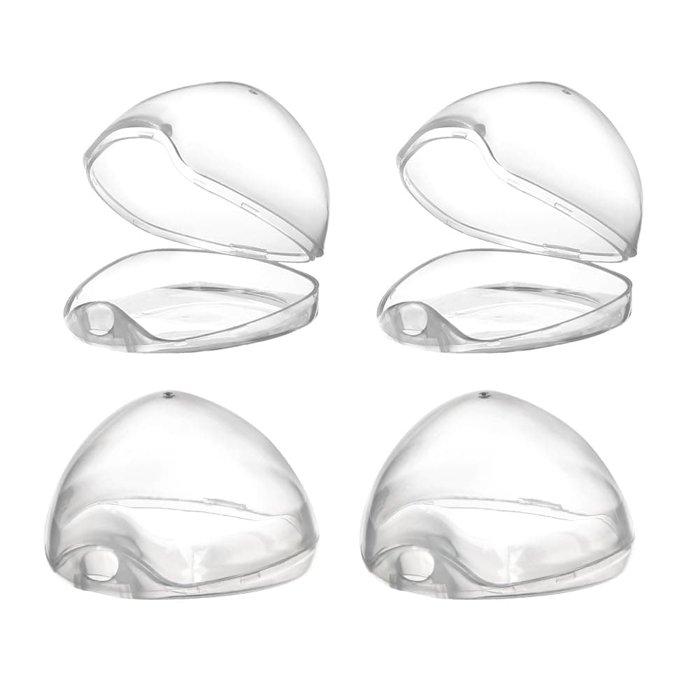 Accmor Pacifier Case Pacifier Holder Case Pacifier Container for Travel BPA Free Transparent 4 Pack