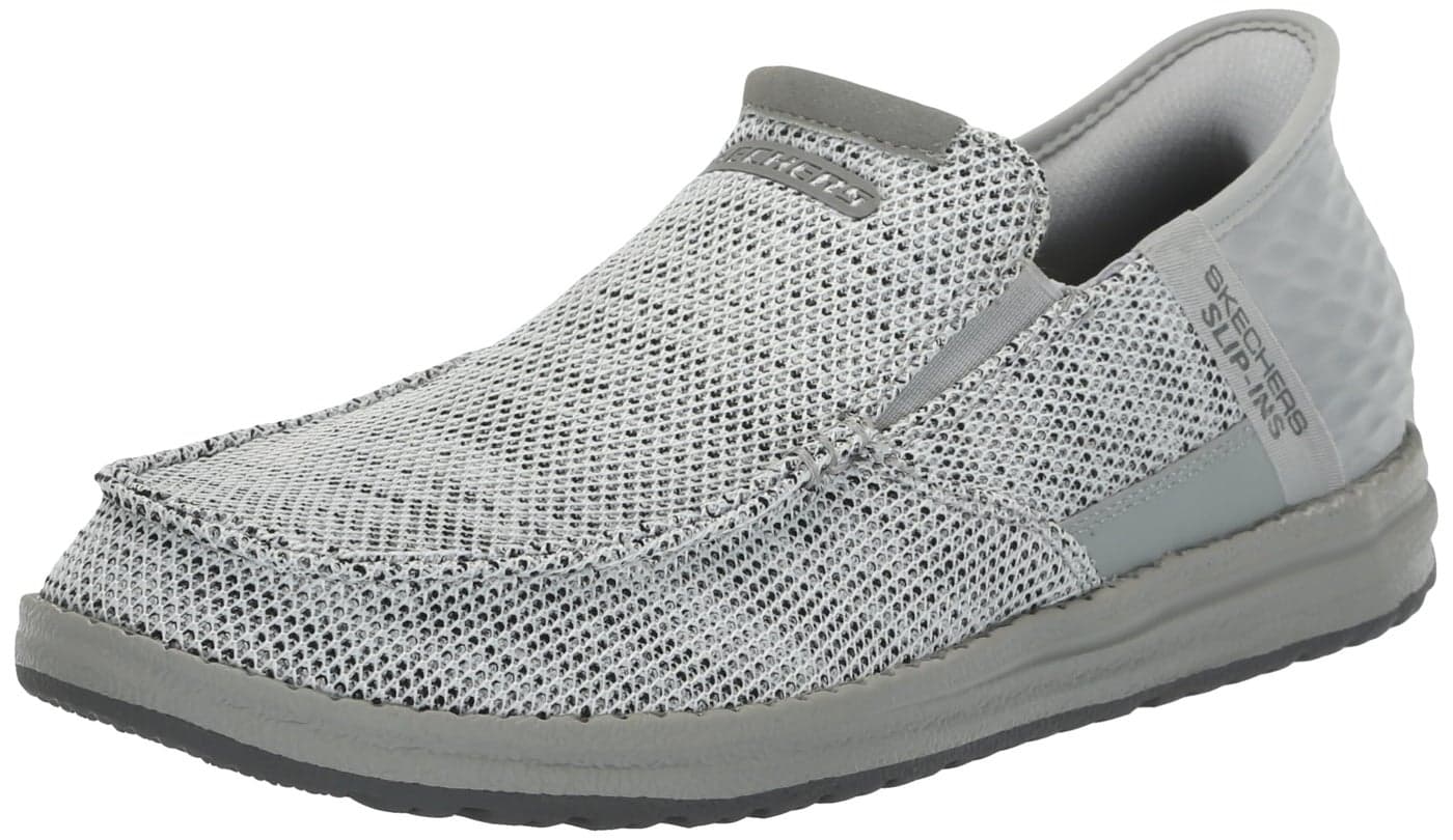 Skechers USA Mens Mens 210840 Moccasin LTGY 10