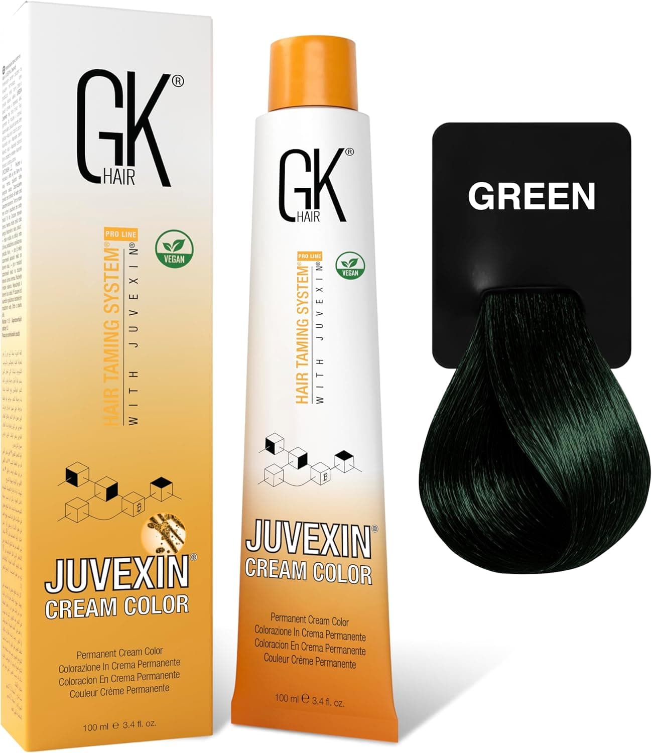GK HAIR Global Keratin Professional Hair Color Cream Tube 34 Fl Oz100ml Nourishing Cleansing Colors for Styling High Performance Long Lasting Semi Permanent Natural Toner Dye