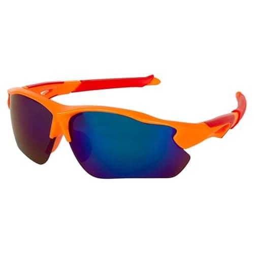 ALNA-TURA Sport Sunglasses For Kids Boys And Girls Multicolors Googles For kids Stylish Modern & Fashion Sunglasses, Cycling Running Glasses (Age 3 To 12 Years) (ORANGE)