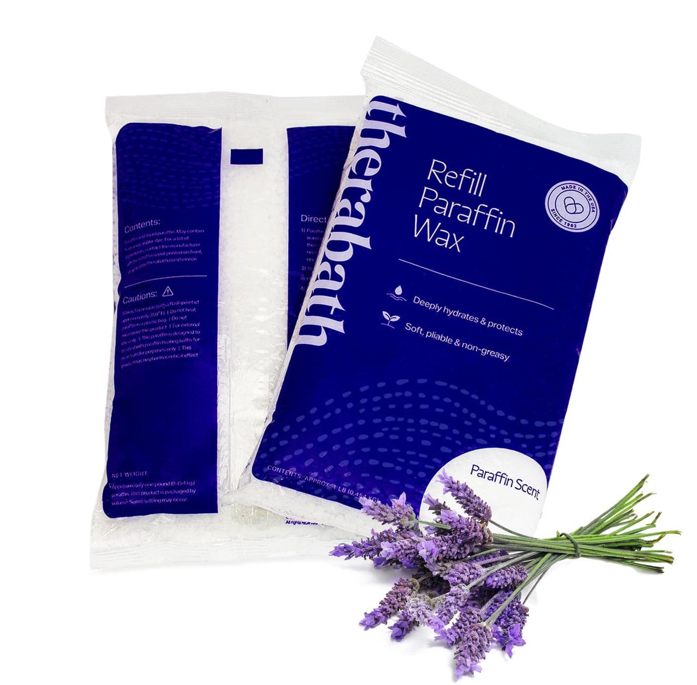 Therabath Paraffin Wax Refill Thermotherapy Use to Relieve Arthritis Discomfort Stiff Muscles Dry Skin For Hands Feet Body Deeply Hydrates Protects Made in USA 6 lb Lavender Harmony