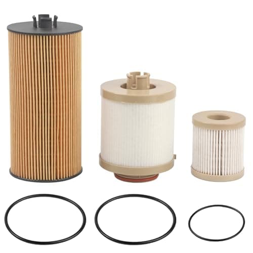 Fuel Filter and Oil Filter Compatible With Ford Vehicle 20032007 F250 F350 F450 F550 Super Duty 20032005 Excursion Diesel 60L Powerstroke Replace FL2016 FD4616 3C3Z9N184CA 3C3Z6731AA FD4604