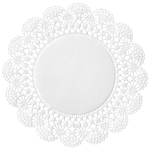 Hoffmaster Cambridge Lace Doilies, Round, 6", White, 1,000/Carton