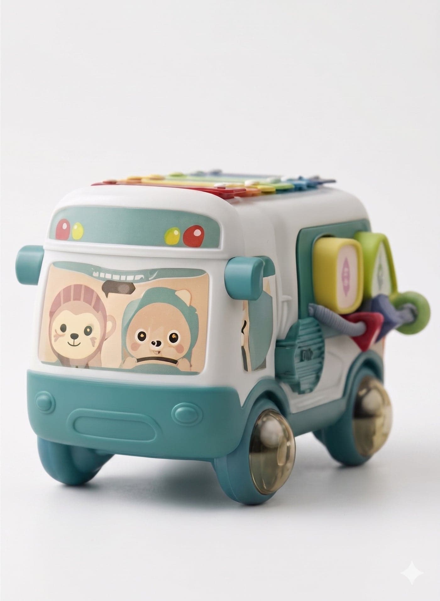 Smart School Bus Kid Toy, Piano Music Bus, Shape Puzzles, Knocking Piano, Educational, Perfect Gifts for Kids