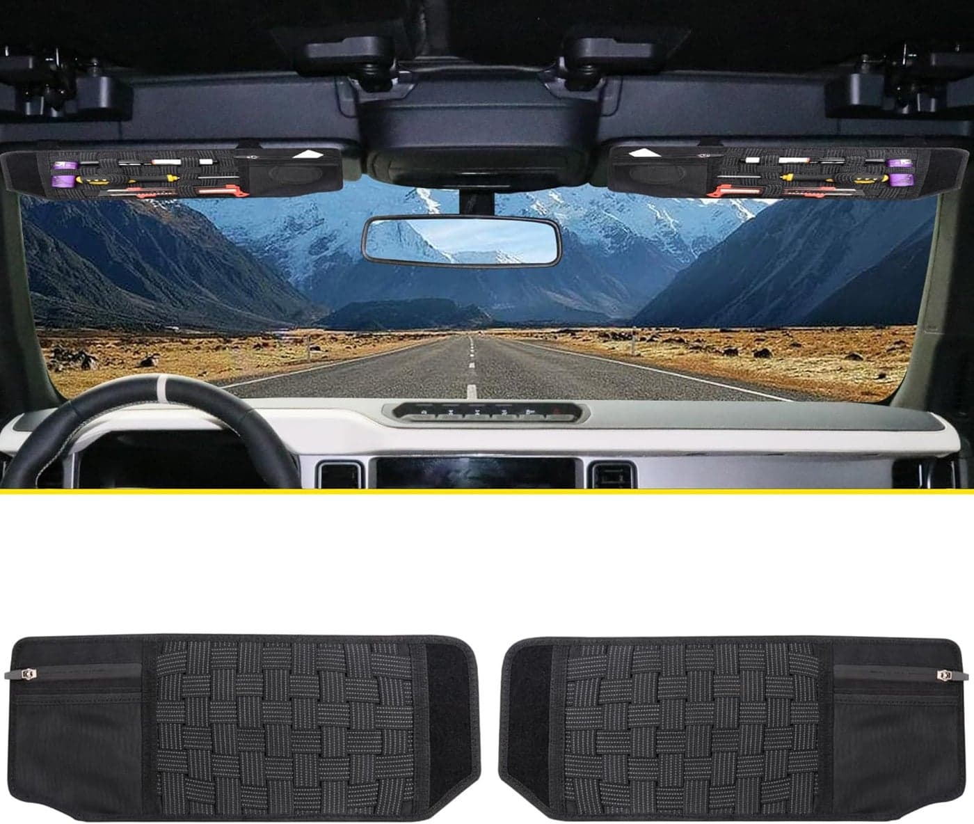 RERPRO Tactical Sun Visor Organizer for Ford Bronco