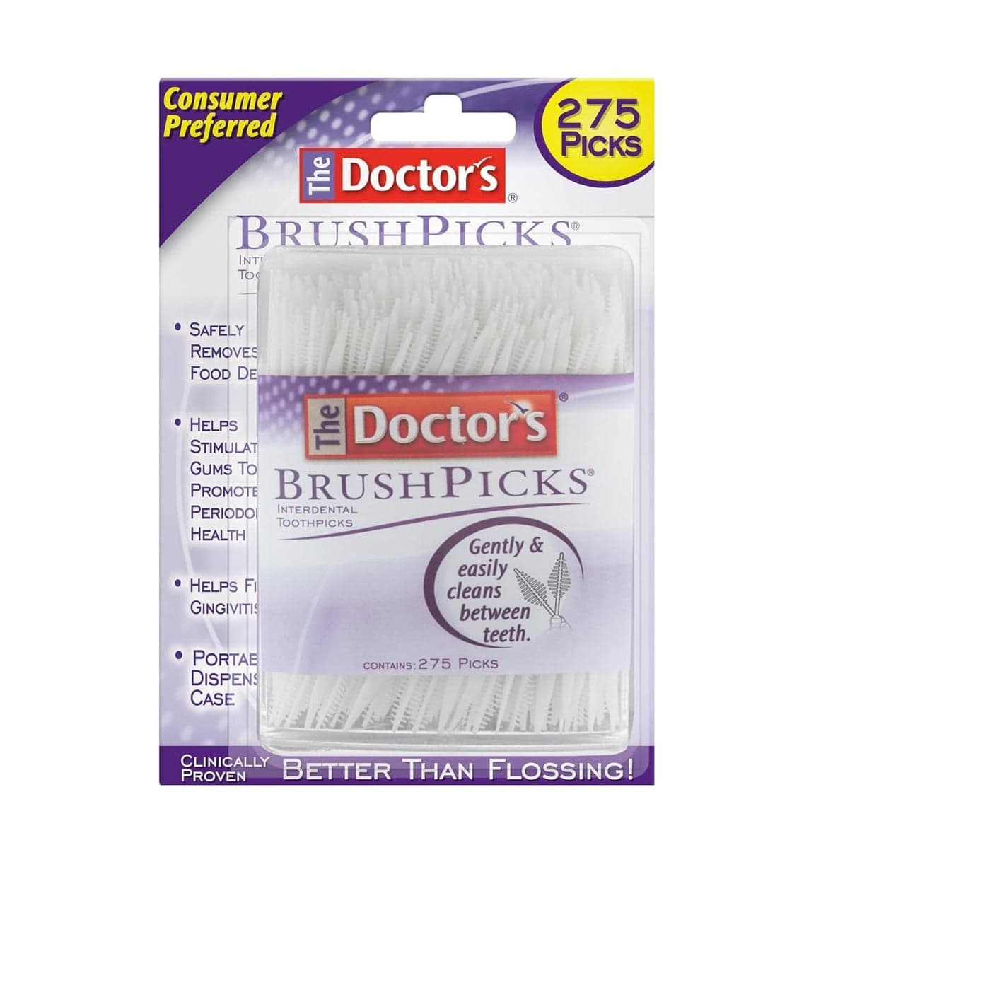 Brushpicks Toothpicks 275 Count